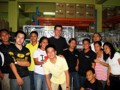 Micha with HN's Warehouse Team