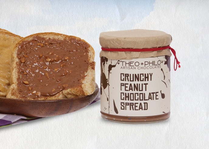 theo & philo crunchy peanut chocolate spread