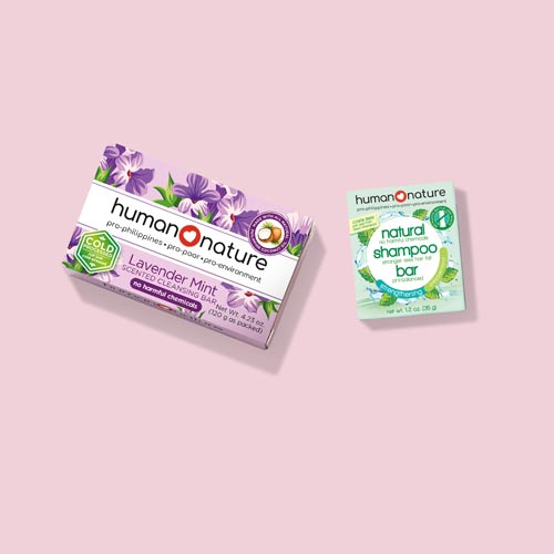 P10 Off when you buy 35g Peppermint Shampoo Bar with Lavender Cleansing Bar, P239.50 Only
