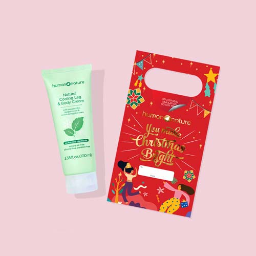 Cooling Leg & Body Cream 100ml with Free Christmas Bag