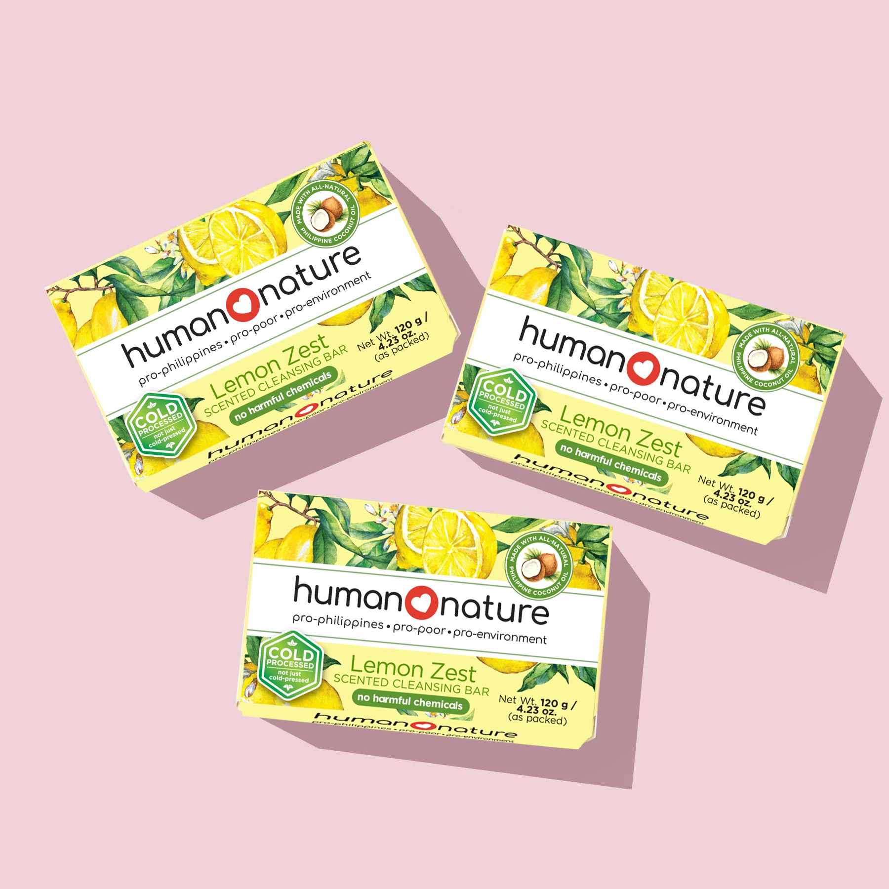 Lemon Cleansing Bars 120g Trio