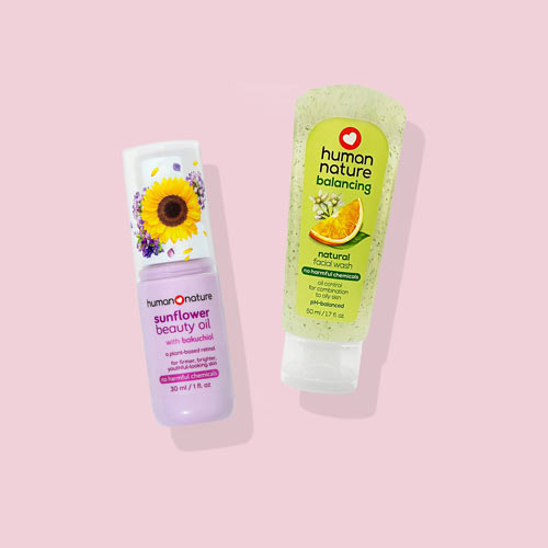 Sunflower Beauty Oil with Bakuchiol 30ml with FREE 50ml Facial Wash