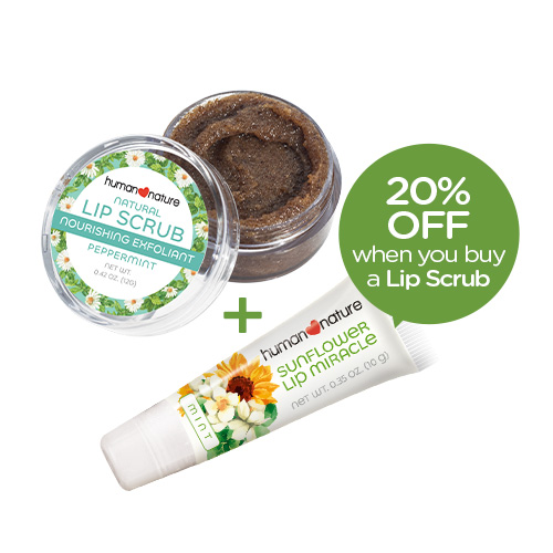 Buy Lip Scrub and get 20% off on any Lip Miracle