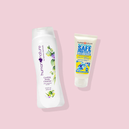 Safe Protect 50g and Cooling Body Cleanser 400ml