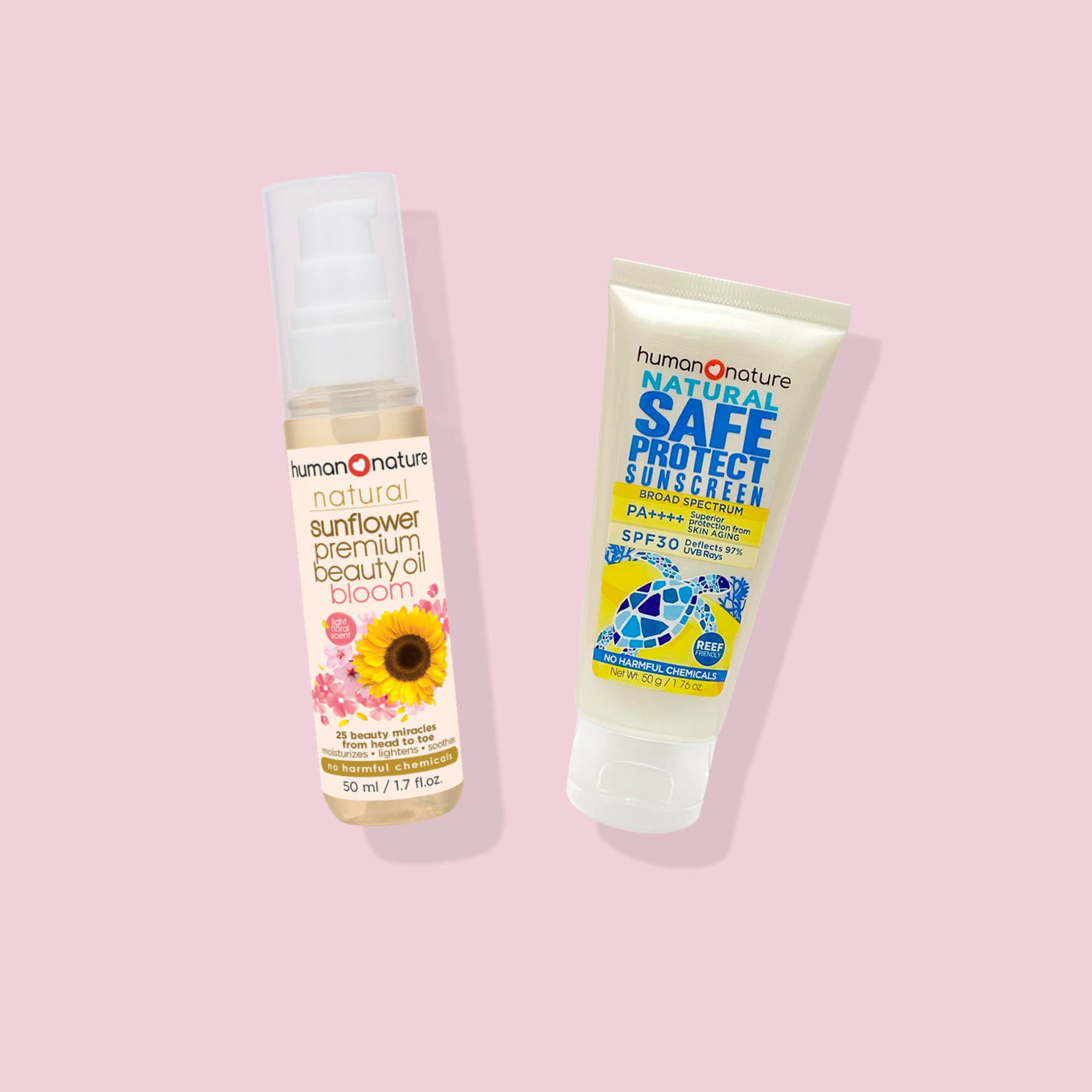 Safe Protect 50g and Sunflower Beauty Oil Bloom 50ml