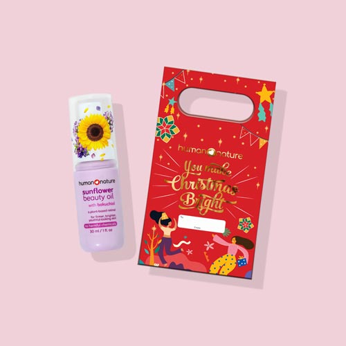 Sunflower Beauty Oil with Bakuchiol 30ml with Free Christmas Bag