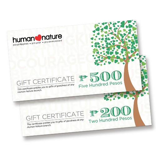 Human Nature Gift Certificate