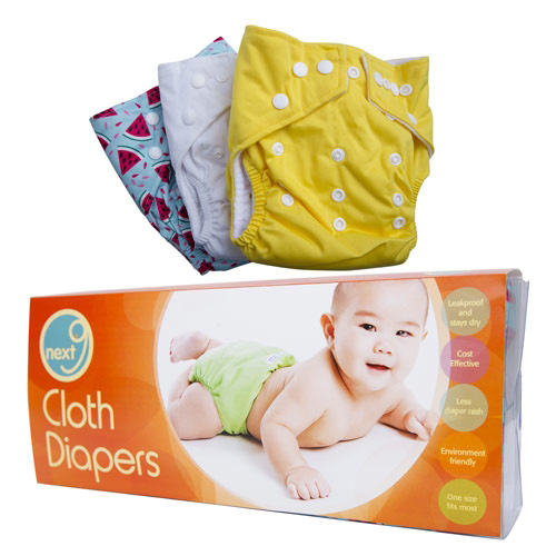 Next9 Cloth Diaper Set of 3