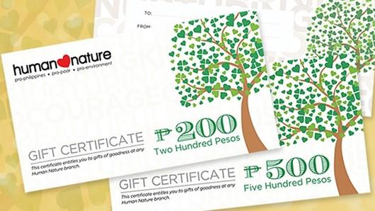 Dealer FAQ: Human Nature Gift Certificates