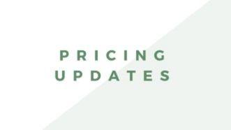 September 2022 Price Updates!