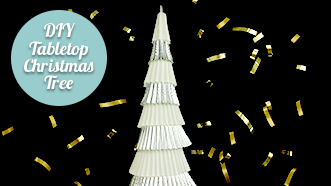 [DIY] Tabletop Christmas Tree Using Cupcake Liners