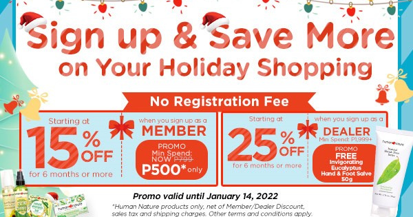 Sign up and Save more on your Holiday Shopping!