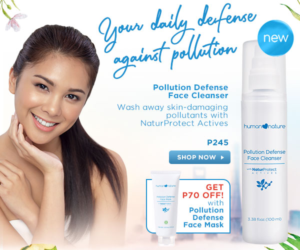 Wash away skin-damaging pollutants with Pollution Defense Face Cleanser, powered by NaturProtect Actives