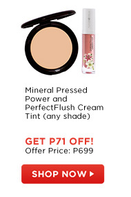 Mineral Pressed Power and PerfectFlush Cream Tint