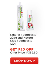 Natural Toothpaste 225g and Natural Kids Toothpaste 120g