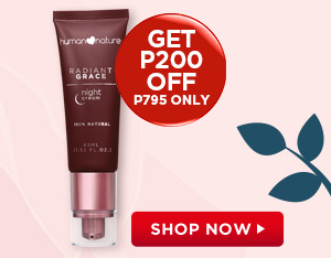 GET P200 OFF when you buy Radiant Grace Night Cream