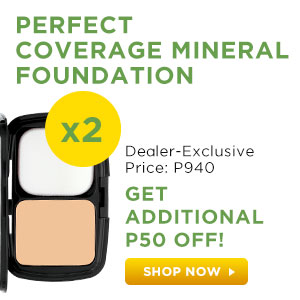 Perfect Coverage Mineral Foundation x2 Dealer-Exclusive Price: P940 GET ADDITIONAL P50 OFF!