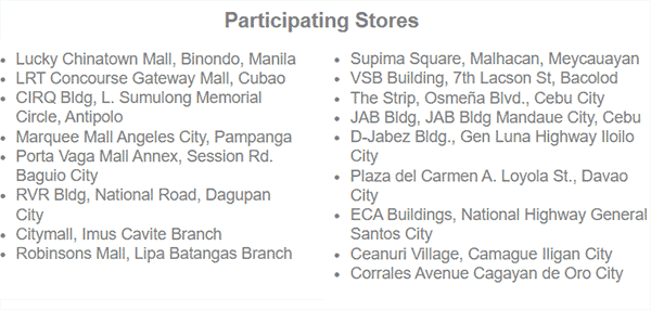 Participating Stores