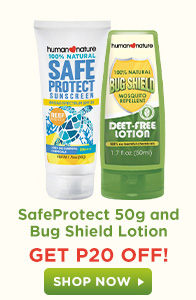 GET P20 OFF - SafeProtect SPF30 Sunscreen 50g and Bug Shield Lotion