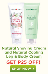 GET P25 OFF - Natural Shaving Cream and Natural Cooling Leg & Body Cream