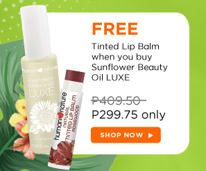 FREE Tinted Lip Balm when you buy Sunflower Beauty Oil LUXE