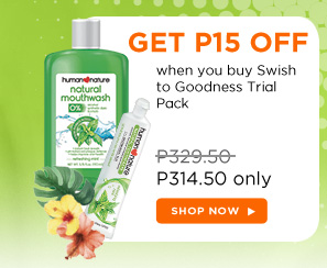 GET P15 OFF when you buy Swish to Goodness Trial Pack