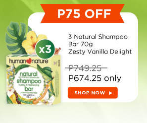 P75 OFF 3 Natural Shampoo Bar 70g Zesty Vanilla Delight