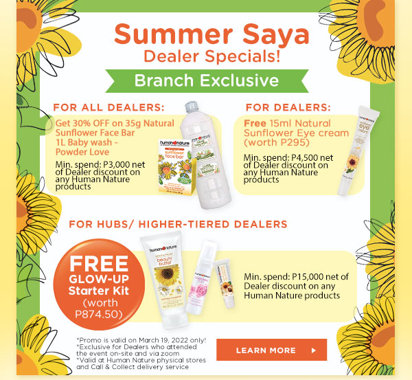 Summer Saya Dealer Specials!
