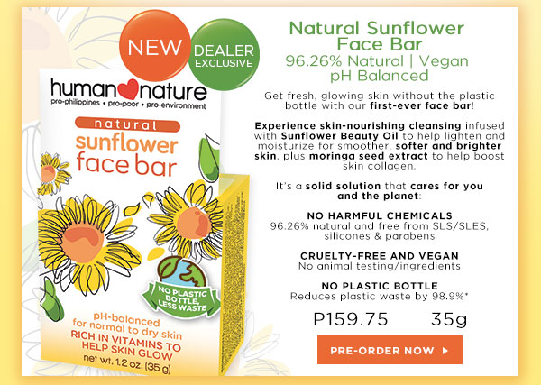Natural Sunflower Face Bar