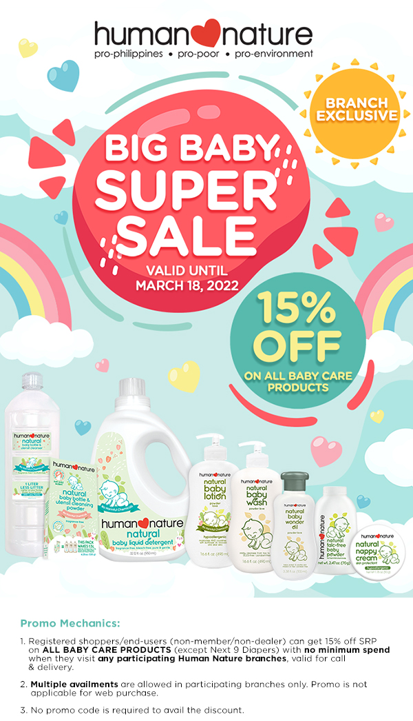 Branch Exclusive! Big Baby Super Sale