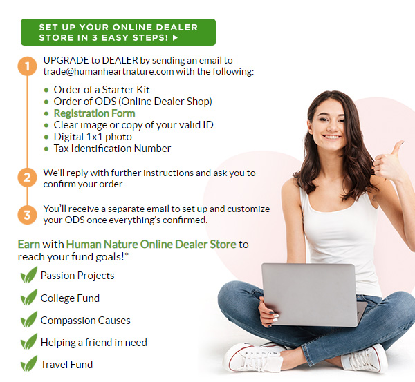 Set-Up your dealer store in 3 easy steps.