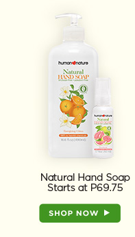 Natural Hand Soap Starts at P69.75