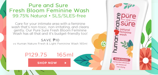 Pure and Sure Fresh Bloom Feminine Wash