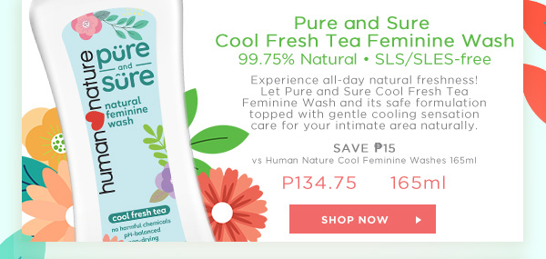 Pure and Sure Cool Fresh Tea Feminine Wash