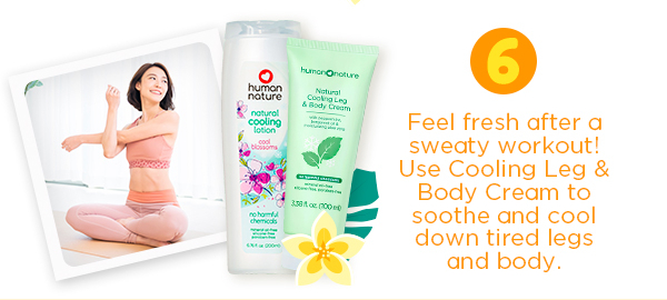 Feel fresh after a sweaty workout
