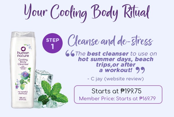 De-stress in a cooling cleanse