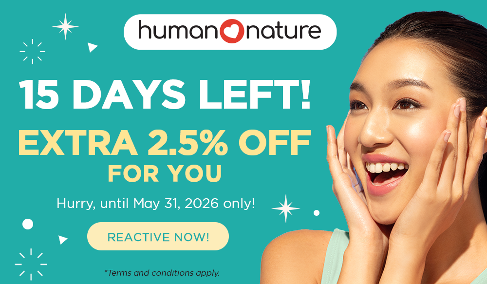 15 Days Left!  Extra 2.5% Off for you!
