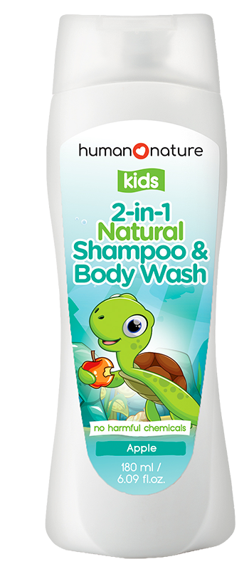 Kids Natural Shampoo & Body Wash - Apple
