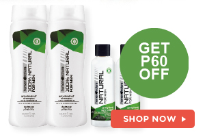 GET P60 OFF when you buy 2 400ml Anti-Dandruff Shampoo for Men and 2 Oil-Fighting Face Wash