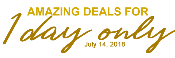 Amazing Deals for 1 Day Only!