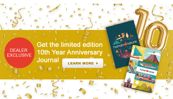 Banner: Get the limited edition 10th Year Anniversary Journal
