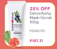 25% Off Detoxifying Mask + Scrub 100g