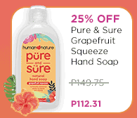 25% Off Pure and Sure Grapefruit Squeeze Hand Soap