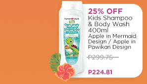 25% Off Kids Shampoo and Body Wash 400ml - Apple in Mermaid Design | Apple in Pawikan Design
