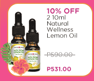 15% Off 2 10ml Natural Wellness Lemon Oil