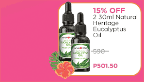 15% Off 2 30ml Natural Heritage Eucalyptus Oil