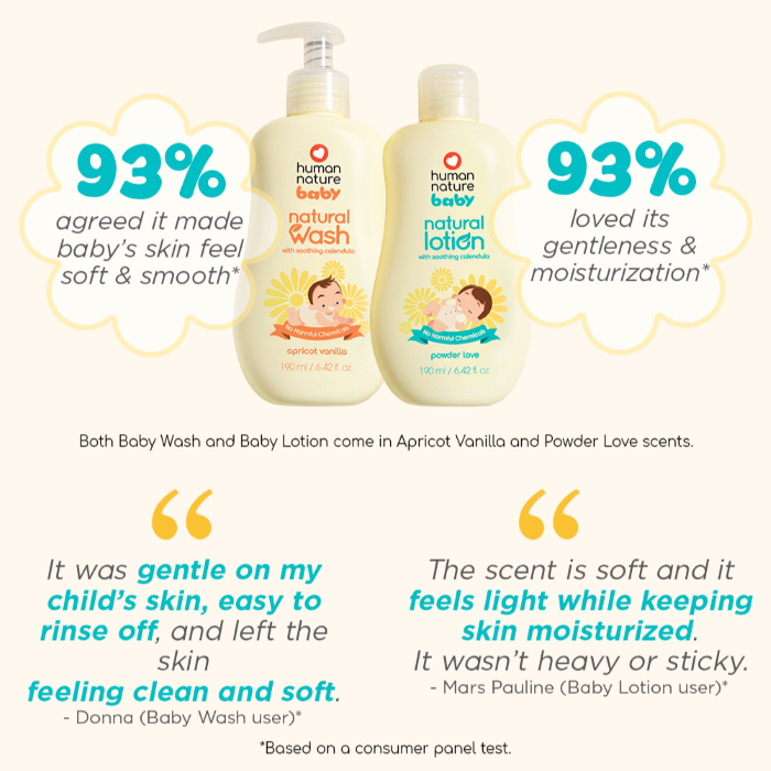 What they say about Human Nature's Baby Wash and Lotion with Calendula