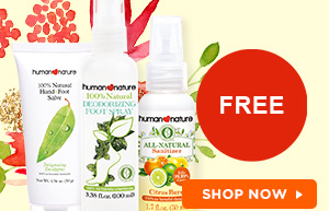FREE All-Natural Sanitizer 50ml when you buy Hand & Foot Salve 50g with Deodorizing Foot Spray