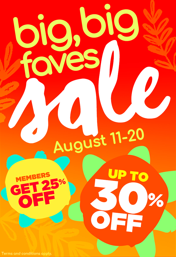 Big Big Faves Sale