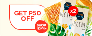 GET P50 OFF when you buy 2 Apicuria Oral Spray 